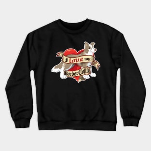 I Love My Border Collie - Lilac Crewneck Sweatshirt